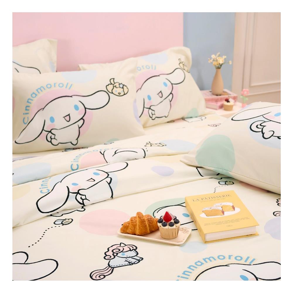 ชุดผ้าปูที่นอน 5 ฟุต (ชุด 5 ชิ้น) FOUNTAIN CINNAMOROLL 70107-FTC165