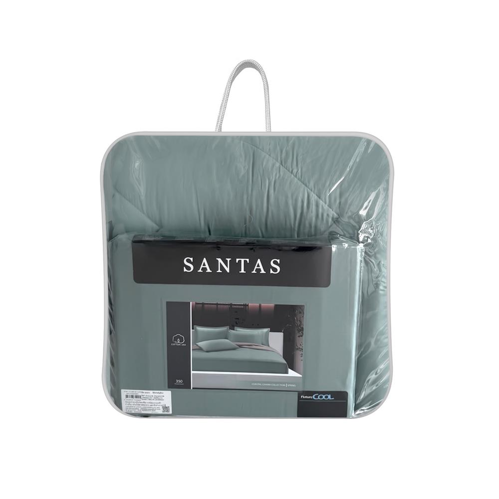 ชุดผ้าปูที่นอน 6 ฟุต (ชุด 6 ชิ้น) SANTAS COTTON USA COASTAL CHARM BL