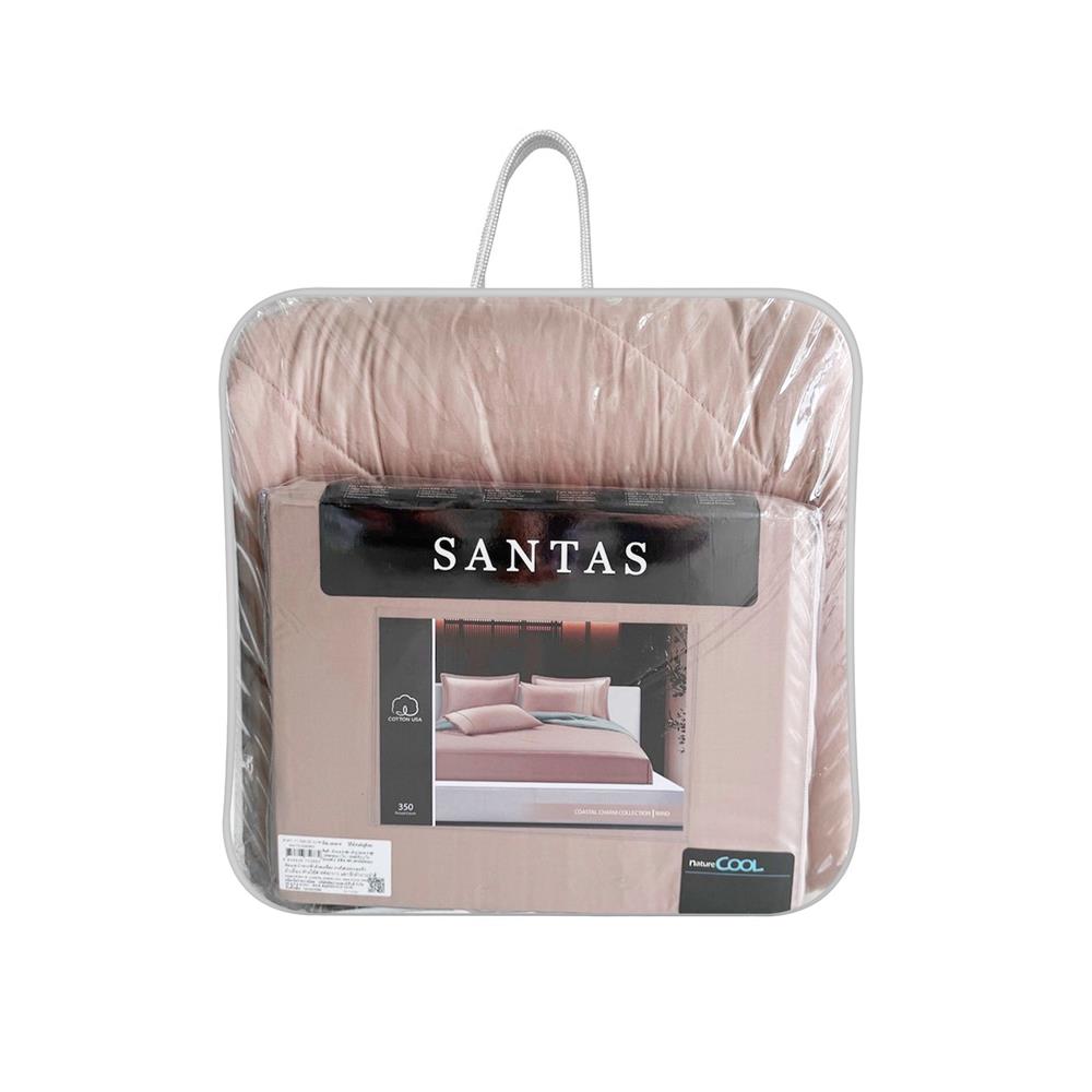 ชุดผ้าปูที่นอน 5 ฟุต (ชุด 6 ชิ้น) SANTAS COTTON USA COASTAL CHARM BI