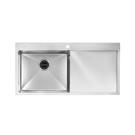 ซิงค์ฝัง 1 หลุม 1 ที่พัก COTTO CT81001SDP 100 ซม. สีเงิน_0