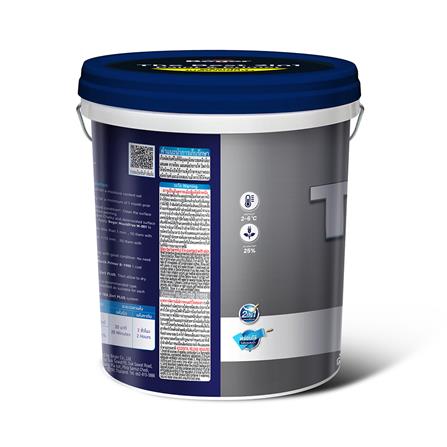 สีน้ำทาฝ้า ชนิดด้าน BEGER TEX 2IN1 999 สีเทา 5 แกลลอน_2