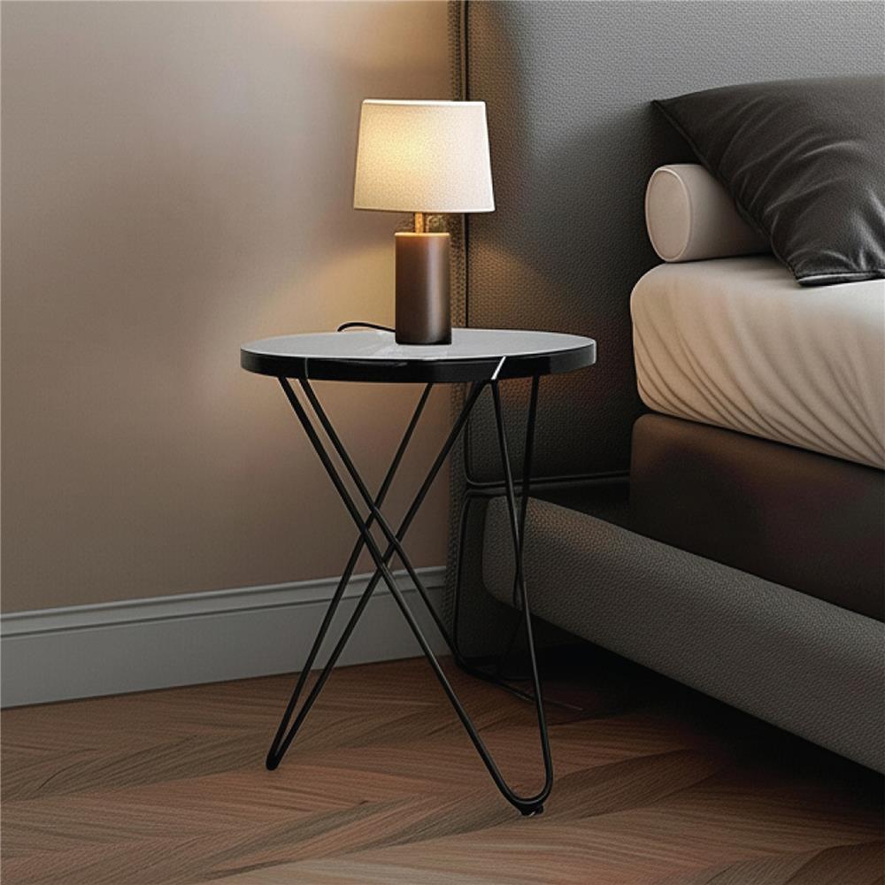 โต๊ะข้าง KONCEPT LEAN 19215784 40 ซม. สีดำ