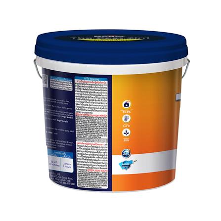 สีน้ำทาภายนอก ชนิดกึ่งเงา BEGER TEX 2IN1 BASE D 9 ลิตร_1