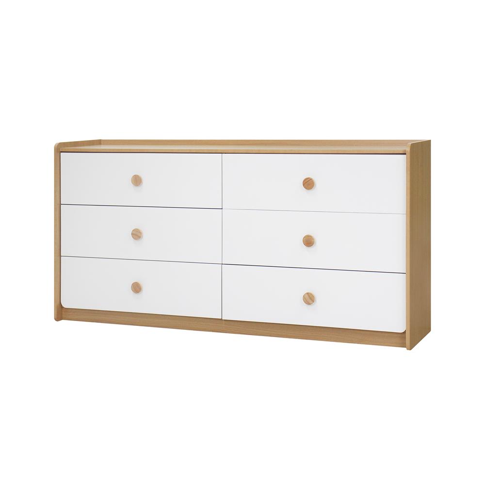 ตู้ลิ้นชัก 6 ลิ้นชัก FURDINI MARU 160 ซม. สี NT OAK/ขาว