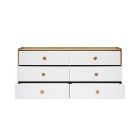 ตู้ลิ้นชัก 6 ลิ้นชัก FURDINI MARU 160 ซม. สี NT OAK/ขาว_2