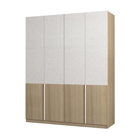 ตู้เสื้อผ้า 4 บานเปิด FURDINI AVANTE 160 ซม. สี URBAN CHESTNUT/COTTON LINEN_0