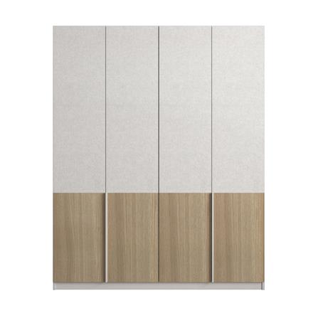 ตู้เสื้อผ้า 4 บานเปิด FURDINI AVANTE 160 ซม. สี URBAN CHESTNUT/COTTON LINEN_1