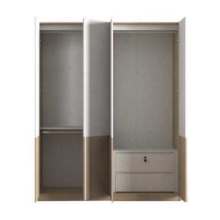 ตู้เสื้อผ้า 4 บานเปิด FURDINI AVANTE 160 ซม. สี URBAN CHESTNUT/COTTON LINEN_2