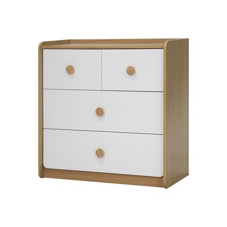 ตู้ลิ้นชัก 4 ลิ้นชัก FURDINI MARU 80 ซม. สี NT OAK/ขาว_0