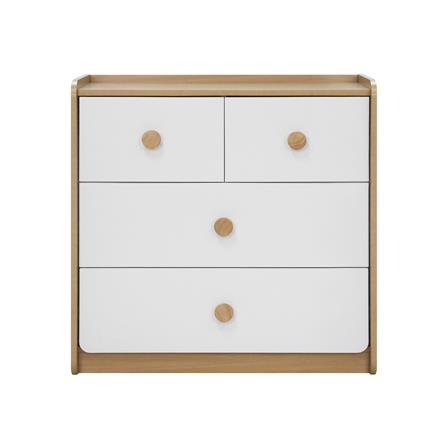 ตู้ลิ้นชัก 4 ลิ้นชัก FURDINI MARU 80 ซม. สี NT OAK/ขาว_1