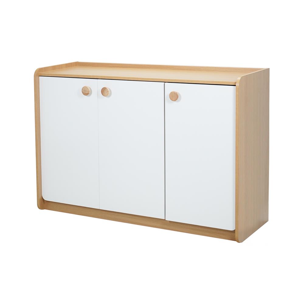 ตู้เตี้ย FURDINI MARU 120 ซม. สี NT OAK/ขาว