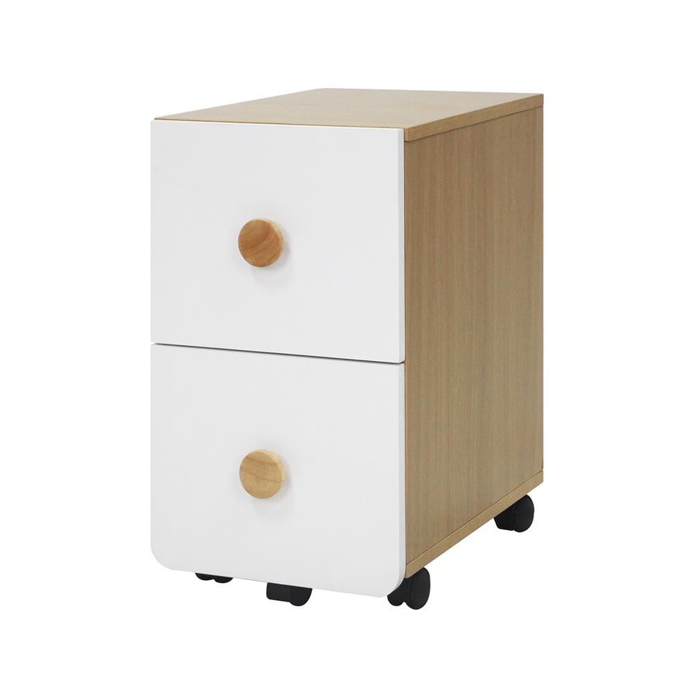ตู้ลิ้นชัก 2 ลิ้นชัก FURDINI MARU สี NT OAK/ขาว