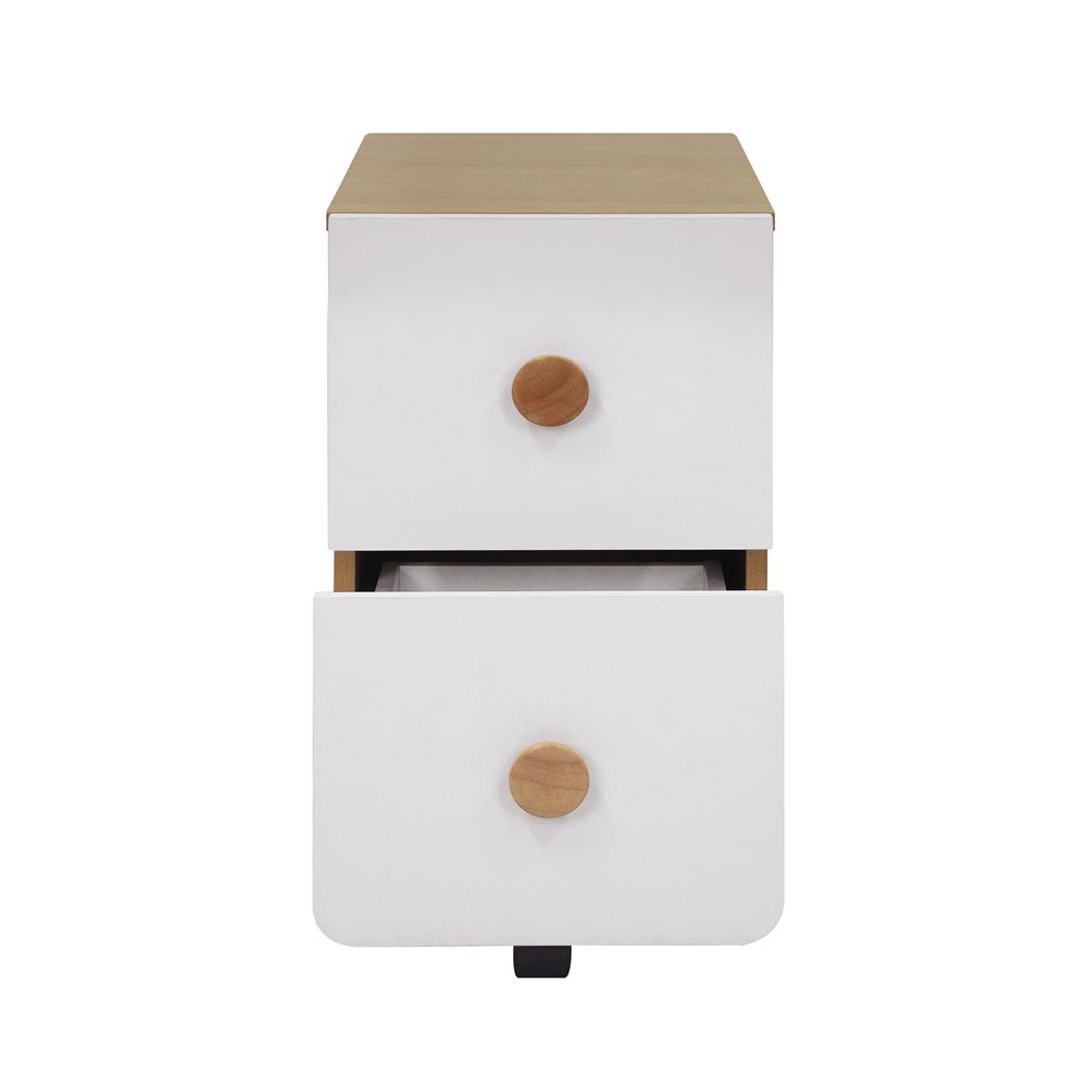 ตู้ลิ้นชัก 2 ลิ้นชัก FURDINI MARU สี NT OAK/ขาว