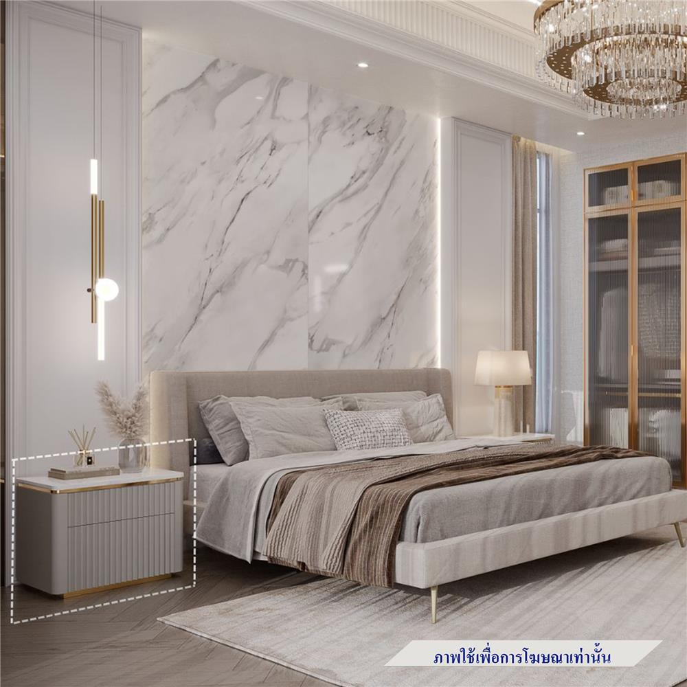 ตู้ข้างเตียง SB FURNITURE GALAR 19243287 58.5 ซม. สีเทาอ่อน