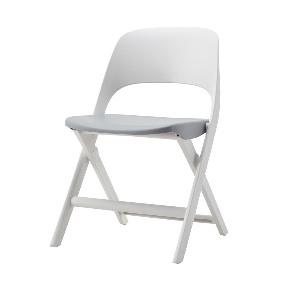 เก้าอี้พับ FURDINI MODA สีเทา/ขาว