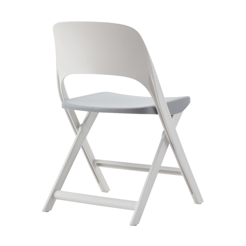 เก้าอี้พับ FURDINI MODA สีเทา/ขาว