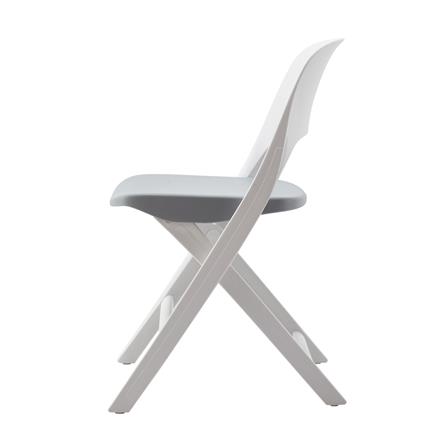 เก้าอี้พับ FURDINI MODA สีเทา/ขาว_2