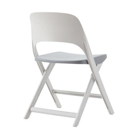 เก้าอี้พับ FURDINI MODA สีเทา/ขาว_3