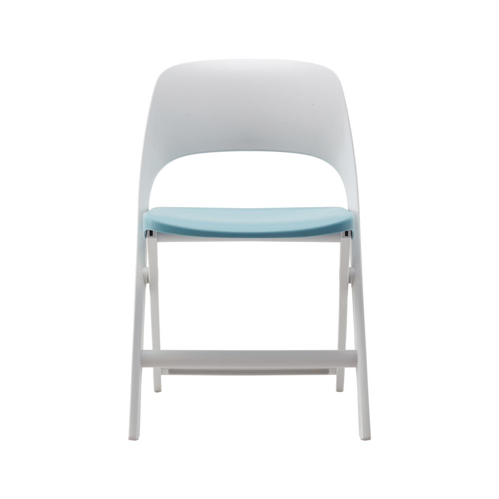 เก้าอี้พับ FURDINI MODA สีฟ้า/ขาว