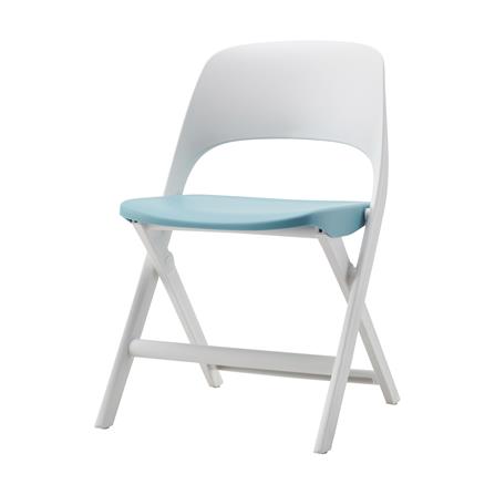 เก้าอี้พับ FURDINI MODA สีฟ้า/ขาว_0