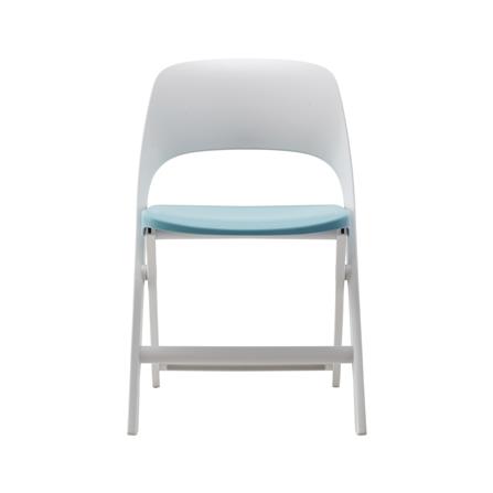 เก้าอี้พับ FURDINI MODA สีฟ้า/ขาว_1