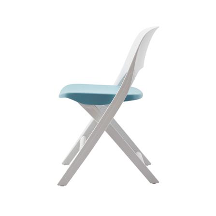 เก้าอี้พับ FURDINI MODA สีฟ้า/ขาว_2