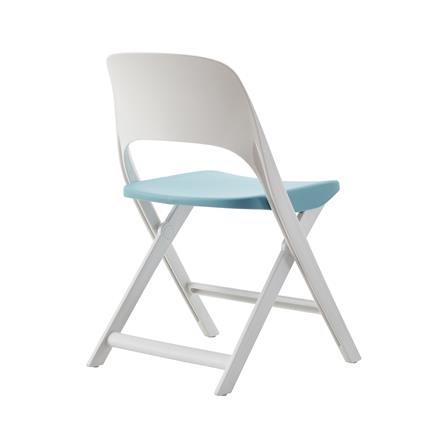 เก้าอี้พับ FURDINI MODA สีฟ้า/ขาว_4