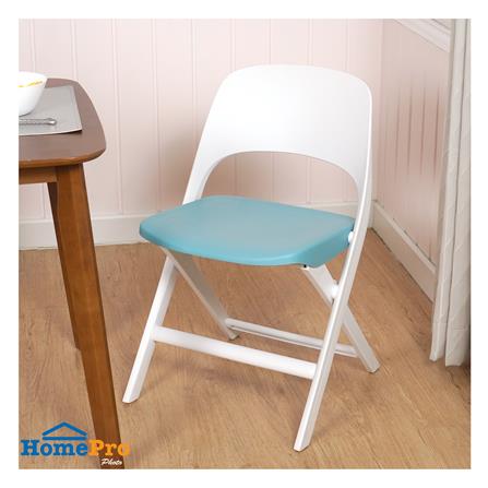 เก้าอี้พับ FURDINI MODA สีฟ้า/ขาว_8