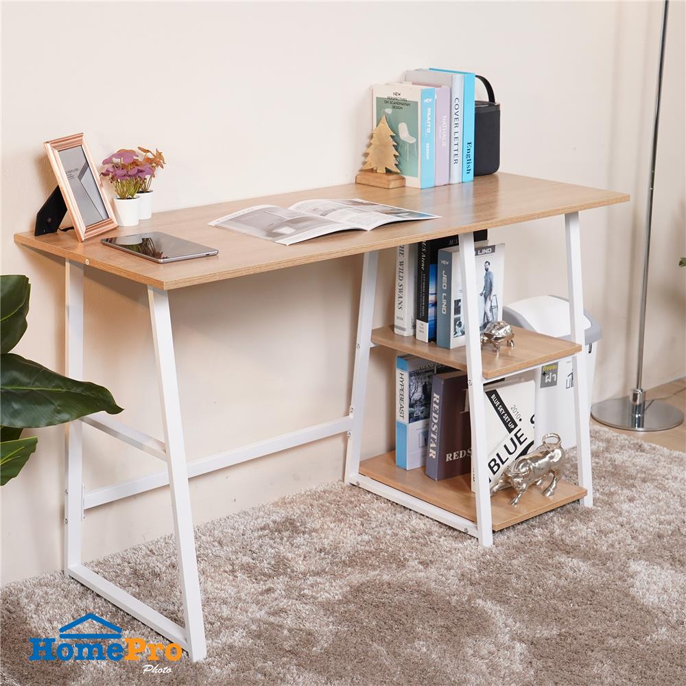 โต๊ะทำงาน FURDINI MAC 120 ซม. สีโอ๊ค/ขาว