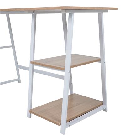 โต๊ะทำงาน FURDINI MAC 120 ซม. สีโอ๊ค/ขาว_4