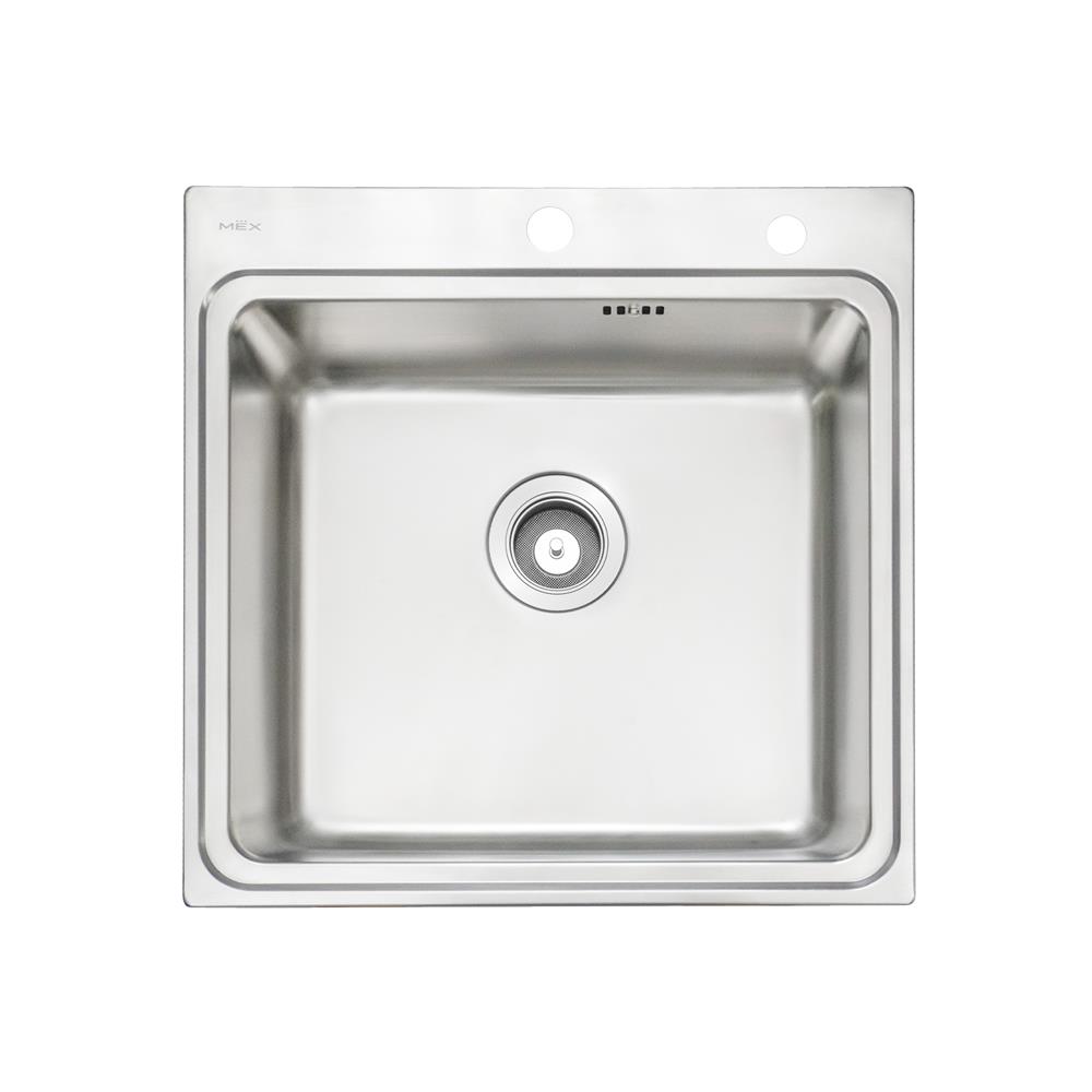 ซิงค์ฝัง 1 หลุม MEX BIX50BM-MF 51.5 ซม. สีเงิน