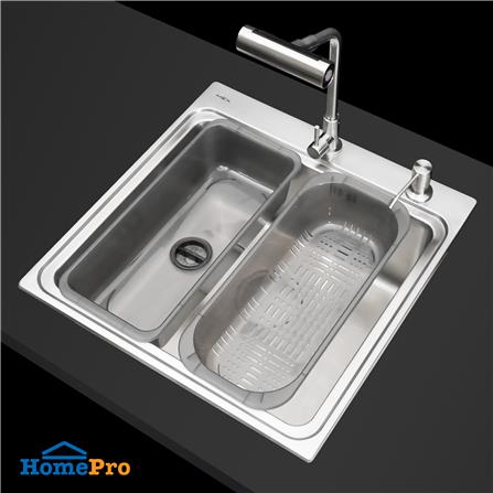 ซิงค์ฝัง 1 หลุม MEX BIX50BM-MF 51.5 ซม. สีเงิน_4