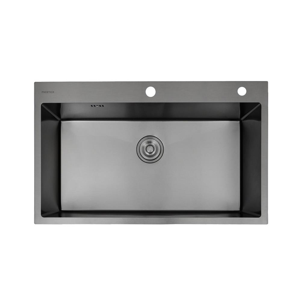 ซิงค์ฝัง 1 หลุม MESTER MSS82GM สีเทาดำ