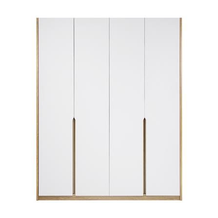 ตู้เสื้อผ้า 4 บานเปิด FURDINI NATURE 160 ซม. สีโอ๊ค/ขาว_2