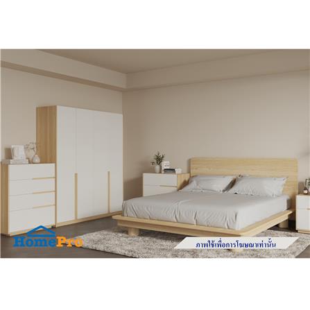 ตู้เสื้อผ้า 4 บานเปิด FURDINI NATURE 160 ซม. สีโอ๊ค/ขาว_7