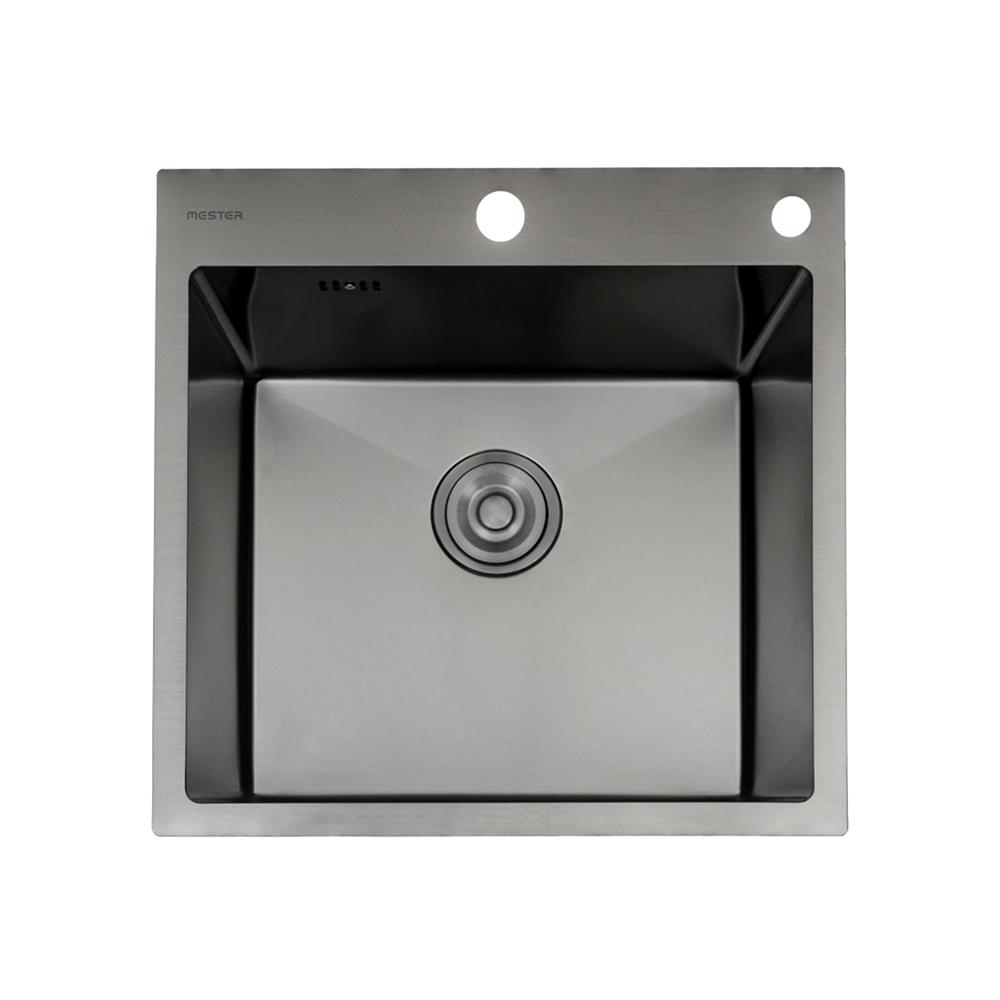 ซิงค์ฝัง 1 หลุม MESTER MSS50GM สีเทาดำ