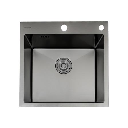 ซิงค์ฝัง 1 หลุม MESTER MSS50GM สีเทาดำ_0