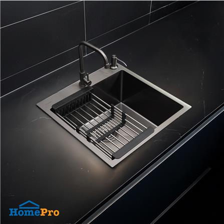 ซิงค์ฝัง 1 หลุม MESTER MSS50GM สีเทาดำ_3