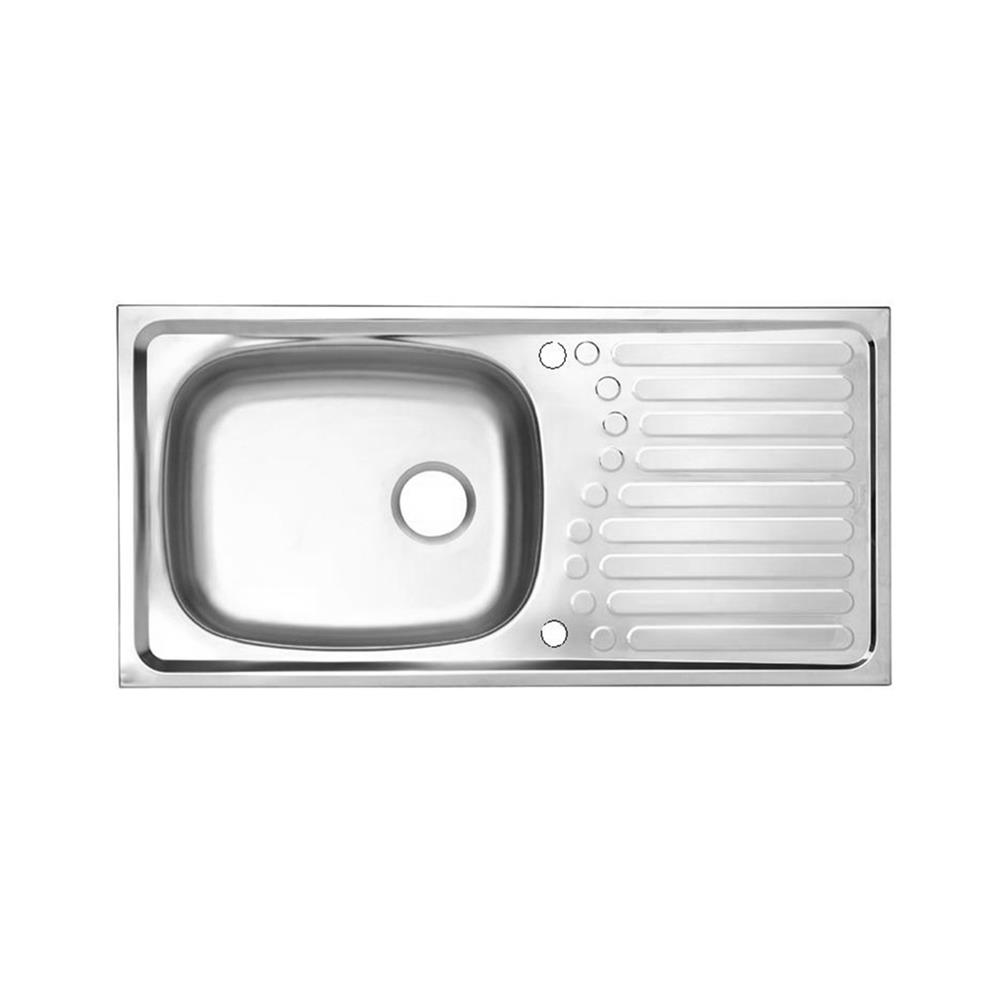 ซิงค์ฝัง 1 หลุม 1 ที่พัก PREMA PM860SD2B 100 ซม. สีเงิน