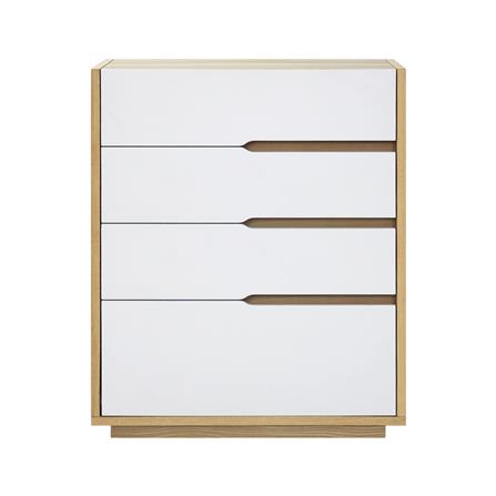 ตู้ลิ้นชัก 4 ลิ้นชัก FURDINI NATURE 80 ซม. สีโอ๊ค/ขาว_2