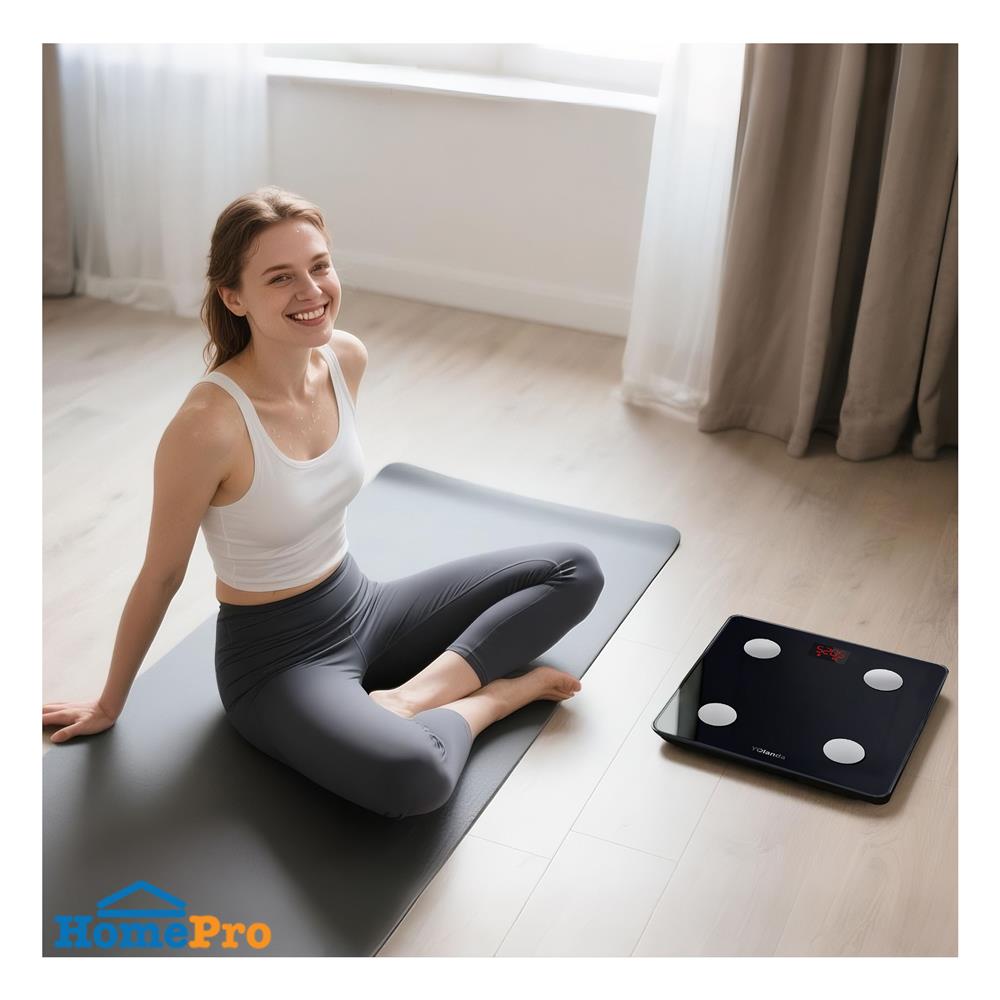 เครื่องชั่งน้ำหนักบลูทูธ GRANDE CS20D สีดำ