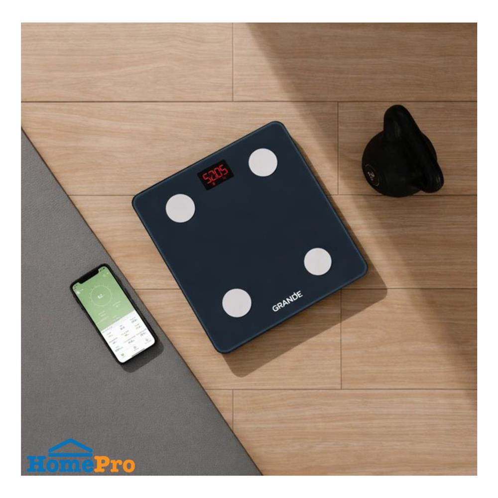 เครื่องชั่งน้ำหนักบลูทูธ GRANDE CS20D สีดำ