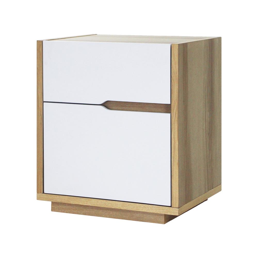 ตู้ข้างเตียง FURDINI NATURE 50 ซม. สีโอ๊ค/ขาว_0