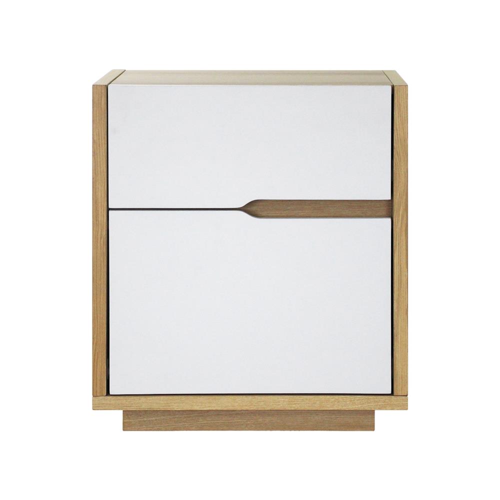 ตู้ข้างเตียง FURDINI NATURE 50 ซม. สีโอ๊ค/ขาว