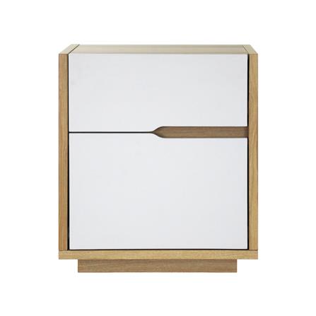 ตู้ข้างเตียง FURDINI NATURE 50 ซม. สีโอ๊ค/ขาว_2