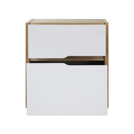 ตู้ข้างเตียง FURDINI NATURE 50 ซม. สีโอ๊ค/ขาว_3