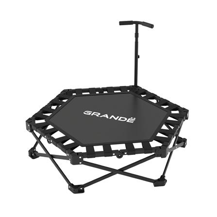 แทรมโพลีนหกเหลี่ยมแบบพับ GRANDE สีดำ_0