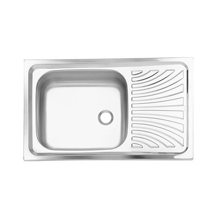 ซิงค์ฝัง 1 หลุม 1 ที่พัก PREMA PM823SD2B 75 ซม. สีเงิน_0