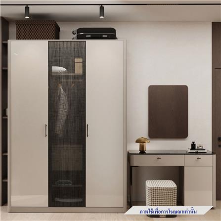 ตู้เสื้อผ้า 3 บานเปิด SB FURNITURE BLESS 19248749 160 ซม. สีเบจ_2