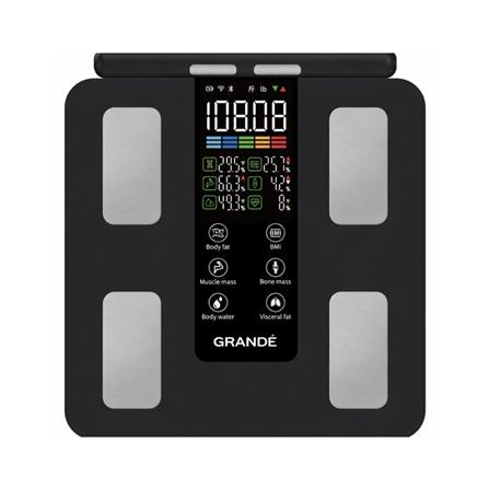 เครื่องชั่งน้ำหนักบลูทูธ GRANDE SM. BODY SCALE CS10G สีดำ_0